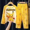 Pijama Infantil Capivara para Meninos, Crianças Médias e Grandes, Calças de Manga Comprida para Meninas, Conjunto de Roupa de Casa de Desenho Animado do Sudeste Asiático
