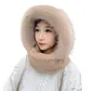 Novo chapéu Lei Feng de inverno forrado com fleece, máscara facial fria espessa, cachecol, integrado ao ar livre, à prova de vento para ciclismo, quente para ciclismo