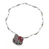 Lindo Collar de Hello Kitty con Diamantes Completos de Dibujos Animados para Mujer, Colgante Lindo Y2K de Chica Popular Millennial, Cadena de Clavícula de Moda y Versátil para Mujer