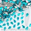 4*6mm Fondo Plano Colorido Flecha Diamante de Cristal Forma Especial Joyas para Uñas Accesorios Diamante para Uñas Portátil Material al por Mayor