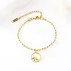 Cadena de Bolas de Acero Inoxidable Transfronteriza Colgante Redondo Semilla de Mostaza Pulsera Impresión Láser a Color Material en Blanco Redondo de Acero Inoxidable