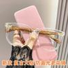 Gafas presbioscópicas con montura grande, antiluz azul, estilo retro, modernas, con veta de madera HD, para hombre.