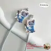 Padrão fofo de um gatinho olhando para um protetor de cabo de dados de celular, previne danos, Cabo de dados para celular/Tipo-C