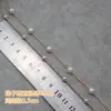 Colar Pulseira Lolita Feito à Mão Acessórios de Corrente de Cobre com Pérolas Corrente de Pingente Brincos com Franja Cetro de Noiva DIY