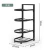 Estante para ollas de acero al carbono engrosado multifuncional para cocina, sin perforaciones, ajustable en varias capas, para el fregadero inferior