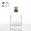 Frascos dispensadores de vidro para perfume em estoque 30ml 50ml 100ml frascos de perfume frascos borrifadores cosméticos embalagens para cuidados com a pele
