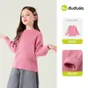 Suéter para niñas Dudu, tejido de invierno para niños, top de manga larga básico para bebés, ropa abrigadora