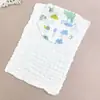 Toalla absorbente para bebé, almohadilla de gasa para niños, toalla para la espalda, algodón puro Clase A con estampado de dibujos animados, toalla absorbente a prueba de sudor para bebé de jardín de infantes