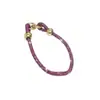 Pulseira Bola 0.6 Full Diamond, Pulseira de Corda Vermelha Trançada à Mão, Produto Semi-Acabado, Contas Usáveis, Acessórios de Metal, Casal DIY