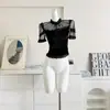 [Miss Daisy] Colección de Terciopelo~Top con Ribete de Encaje y Shorts de Terciopelo de Doble Botonadura