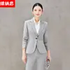 Elegante y moderno uniforme de trabajo para recepción de hotel, uniforme de trabajo para joyería, traje profesional de manga larga para mujer Otoño 2026