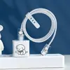 Adecuado para Cubierta Protectora de Cargador Apple 20/18W Protección de Cabezal de Carga Protector de Cable de Datos Tup Funda Suave