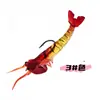 Cebos Suaves para Pesca con Cabeza de Jig Anti-Enganche Forma de Camarón Multi-Sección 7cm 12.5g Camarón Saltador Luminoso Cebos para Pesca Transfronteriza Venta al por Mayor