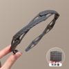 Diadema Plegable Retráctil Simple Lindo Temperamento Tocado Clip Placa Lavado Facial Alto Nivel Sello para Cabello Otoño y Verano