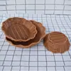 Cesta Tecida de Rattan Sintético Cesta de Armazenamento Flor de Ameixa com Tampa para Prato de Degustação Buffet Conservação Fresca À Prova de Poeira Tampa Transparente Cesta de Frutas e Legumes