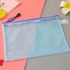 Bolsa de Documentos Transparente, Bolsa de Información Impermeable con Cremallera, Bolsas de Documentos y Papeles de Prueba con Rejillas Multimodelo, Bolsa de Papelería con Logo Impreso