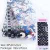 Nuevo arte de uñas transfronterizo papel cielo estrellado ins estilo europeo y americano patrón animal estampado de serpiente estampado de leopardo 10 bolsas pegatinas de transferencia uña