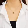 Estilo Europeo y Americano Estilo INS Cadena para Clavícula Distintiva Cadena de Lana de Tres Anillos de Lujo Ligero Titanio Acero Incrustado de Diamantes Todo Fósforo Collar para Mujer