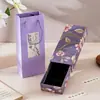 Caja deslizante floral vintage en stock, colgante para coche, caja de embalaje para accesorios para el cabello, caja deslizante para joyas de diseño original estilo antiguo