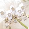 Nuevas joyas para uñas de estrella pentagrama hueco diamante tridimensional japonés accesorios de decoración de uñas de aleación al por mayor