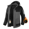 CrossOzon Tamanho Grande Outono e Inverno Nova Jaqueta de Algodão Quente Masculina com Veludo Espesso à Prova de Vento à Prova d'Água para Montanhismo ao Ar Livre Masculina
