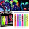 Tinta Facial Luminosa Transfronteiriça Pintura Corporal Halloween Pintura Facial Solúvel em Água Giz Luminoso UV Maquiagem de Feriado