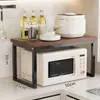 Prateleira de Armazenamento de Cozinha Prateleira de Armazenamento de Múltiplos Andares Bancada Multifuncional Prateleira de Armazenamento para Micro-ondas Panela de Arroz de Cozinha