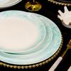 Vajilla de Aspecto Elevado Juego de Cuenco y Plato Jingdezhen Juego Fresco de Cuenco y Plato Chinoiserie Cuenco y Plato de Arroz Exquisito