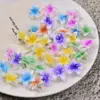 Pinza para el pelo de Flor de Plumeria para Mujer, Pinza de Pato para la Parte Posterior de la Cabeza, Accesorio Floral Elegante y de Alta Gama para el Cabello, Adorno para el Cabello Estilo Girly de Amazon al por Mayor
