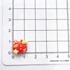 Accesorios de Arte para Uñas de Dibujos Animados de Manzana Roja Uñas Portátiles para Niños Pinzas para el Cabello Pendientes Hechos a Mano DIY Árbol Accesorios para Dedos Descompresión Cruz