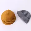 Gorra de punto de alta calidad tipo piel de melón gorra de guisante
