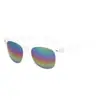 Marco transparente gafas de sol Mercury clavo de arroz gafas de sol reflectantes de colores gafas de sol retro fábrica directa 2140