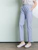 Pantalones de enfermera blancos verano Hospital doctor rosa azul verde bolsillo oblicuo cintura elástica overol de enfermera doctor pantalones