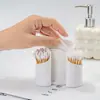 Caja de Hisopos de Algodón de Alto Valor Dopamina, Caja de Almacenamiento de Discos de Algodón Cosméticos, Caja de Almacenamiento Organizador de Labiales y Brochas de Maquillaje