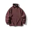 Sudadera de Cuello Alto Holgada Versátil de Color Sólido con Textura Retro Americana Nueva Otoño 2025 Yidao Vintage para Hombre