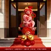 Decoraciones de Boda para Entradas de Jardín Rurales, Arreglos de Boda, Señales de Bienvenida Comunitarias, Tableros de Cartón de Pie, Adornos en Forma de Corazón