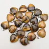 Colgante Corazón de Piedra Natural Corazón de Melocotón Ágata en Forma de Corazón Accesorios de Joyería Venta Caliente Transfronteriza Tiktok Amazon