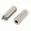 Conector Hembra Estéreo Dc3.5 Conector Hembra de Audio Dc Conector Hembra Estéreo de 3.5mm Niquelado Fácil de Soldar Socket Hembra de Audio