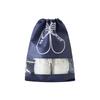Bolsa gruesa de almacenamiento de zapatos no tejida con cordón de ajuste, bolsa para zapatos con cordón, funda para zapatos de viaje, cubre zapatos, cubre zapatos, bolsa para polvo para zapatos