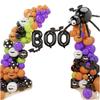 Arco de Globos Decoración para Fiesta Temática del Festival de Fantasmas de Halloween Transfronterizo Cadena de Globos de Látex Paquete de Traje de Carnaval
