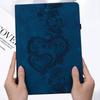 Funda de Cuero Plano para iPad Air Samsung Tab S9 Esmerilada Amor en Relieve Funda con Tarjetero A9plus