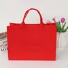 Bolso de Fieltro de Gran Capacidad con Bloques de Color para Souvenirs, Bolso Publicitario Corporativo Personalizado, Bolso de Mano Moderno y Versátil