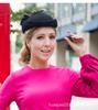 Hua Qiao Otoño e Invierno Nuevo Sombrero para Mujer Moda Coreana Sombrero para Mujer Moda Velo Bombín Pequeño Boina Tocados Sombrero