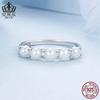 Anillo Aifule de perla natural de lujo ligero para combinar con todo, plata esterlina s925 chapado en platino, pulsera de anillo simple, joyería para mujer