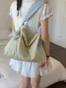 Bolsa de Ombro Simples Versátil Estilo Coreano para Mulheres, Nova Bolsa de Braço Retrô, Bolsa Tote de Grande Capacidade, Bolsa Transversal para Trabalho e Deslocamento
