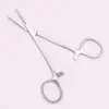 Pinça hemostática de cor aço inoxidável de alta qualidade reta galvanizada pinça para pelos de ouvido de animal de estimação ferramentas de beleza exclusiva transfronteiriça