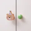 Gancho de Madera de Haya Gatito Oso Nube Gancho sin Clavos Cachorro Lindo Creativo Tirador de Armario