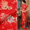 150 Telas de Seda y Satén Brocado Imitación Traje Antiguo Tang Cheongsam Ropa Tejido Jacquard Hecho a Mano Tela para Cojín de Sofá