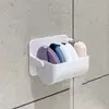 D2132 Caixa de Armazenamento para Esponja de Pó, Sem Furos, Suporte Rotativo para Esponjas de Maquiagem, Organizador de Esponjas de Pó Montado na Parede, Suporte para Cushion