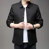 Dropshipping de jaquetas masculinas populares para homens de meia-idade, blusas masculinas estilo business casual e agasalhos para pais